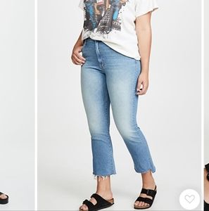 MOTHER Denim Insider Crop Step Fray
